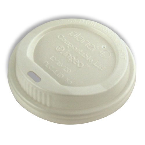 Planet+ Compostable Lid for Double Wall Insulated Hot Cup, 600 Count
