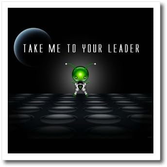 Perkins Designs Take Me to Your Leader Visiting Little Green Space Iron on Heat Transfer Paper, 8 By 8-Inch