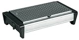 Brabantia Food Warmer, Classic 2, Burner Brilliant Steel with Black Ends