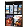 Safco� Expose Literature Display DISPLAY,2MAG/4PAM BK,MY (Pack of2)