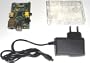 Kit "LIGHT"con Raspberry Pi B 512 MB, alimentatore da 1,2A e contenitore trasparente originale Raspberry