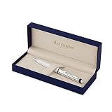 Waterman Expert Ballpoint Pen - Medium Point, Stainless Steel & Chrome Trim, Made In France