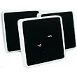 3 Black & White Ring Displays Easel White Jewelry Showcase Fixtures