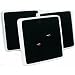 3 Black & White Ring Displays Easel White Jewelry Showcase Fixtures