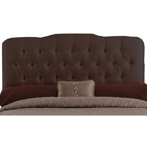 Shantung Fancy Tufted Headboard, QUEEN, CHOCOLATE by Home Decorators Collection
