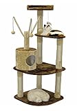 Go Pet Club Cat Climber Condo, 60-Inch, Brown/Beige
