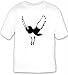 T-shirt with crow, flying, bird