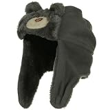 Fleece Toddler Bear Hat - Grey W20S18A