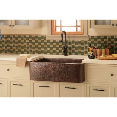 Farmhouse Hand Hammered Kitchen Finish: Antique