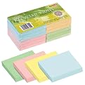 Redi-Tag 26704 Redi-Tag 100% Recycled Notes, 3 x 3, Four Colors, 12 100-Sheet Pads/Pack