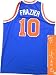 Walt Frazier Autographed/Hand Signed New York Knicks Blue Prostyle Jersey with NBA Top 50 and HOF 87