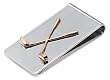 Sterling Silver Money clip w/Golf Clubs