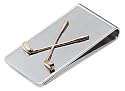 Sterling Silver Money clip w/Golf Clubs