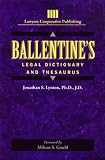 img - for Ballentine's Legal Dictionary/Thesaurus (Lawyers Cooperative Publishing) book / textbook / text book