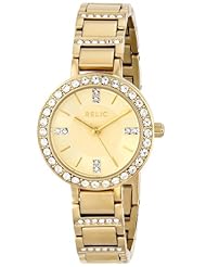 Relic Womens ZR34216 Analog Display Analog Quartz Gold Watch