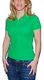 Ralph Lauren Skinny Fit Women Logo Polo T-shirt (Small, Palm green)