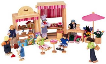 Childrens Toyshop  Toys : Small Shops Dollhouse Accessory Set