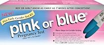 Pink or Blue Pregnancy Test w/ Early Gender Test Collection Kit