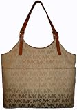 41ES7LjjknL. SL160  Michael Kors Purse Handbag Large Tote Jacquard Beige/Camel/Luggage
