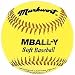 9 Soft and Light Yellow Youth Baseballs from Markwort - (One Dozen)