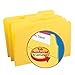 Smead File Folder, Reinforced 1/3-Cut Tab, Legal Size, Yellow, 100 per Box (17934)