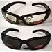 2 Black Frame Motorcycle Riding Glasses Sunglasses Day and Night Smoke Clear Lens Has EVA Foam Padding to Protect Against Wind and Dust Shatterproof Polycarbonate Lenses Also Great for ATV Quad Cycling Running Jogging Airsoft Paintball Sports