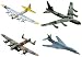 4-Piece Great Bombers Set, containing; Avro Lancaster, B52, B-1B Bomber & B-17.