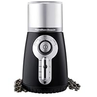 Hamilton Beach 80374 Custom Grind Hands-Free Coffee Grinder, Black