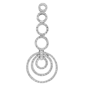 18kt White Gold Chic Diamond Fashion Pendant