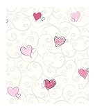 York Wallcoverings JE3569SMP Friends Forever Colorful Hearts 8-Inch x 10-Inch Wallpaper Memo Sample,