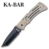 Kabar Folding Knife Desert Mule Tanto Plain