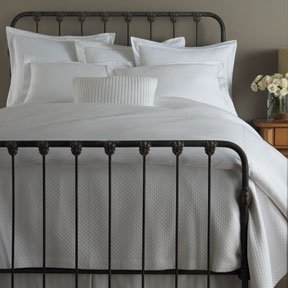 Peacock Alley Oxford Tailored Full Bedskirt - White