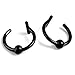 PiercingJ Mens Womens 16g Stainless Steel Non-piercing Fake Nose Ring Clip-on Ca...