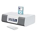 iHome iH9R Dual Alarm Clock Radio with Remote Control and AM/FM Presets, White