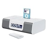 iHome iH9R Dual Alarm Clock Radio with Remote Control and AM/FM Presets, White
