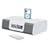 iHome iH9R Dual Alarm Clock Radio with Remote Control and AM/FM Presets, White