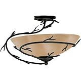 Kenroy Home 90905BRZ Twigs Semi-Flush, Bronze