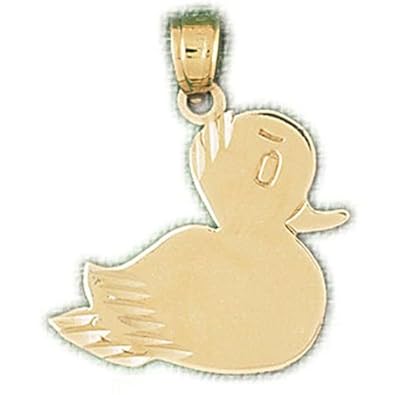 Cheap Girls Jewelry Dazzlers Solid 14k Gold Duck Charm Pendant Available in three colors from jewelsberry (weights: 2.0 grams only) For Sale
