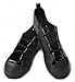 Ryan and Odonnell Girls Soft Gel Black Leather Irish Dance Pumps - With Free Drawstring Bag -