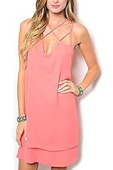 Sexy Halter Tiered Chiffon/Polyester  Dress