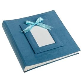 Suede Nursery Photo Album - Blue