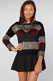 Motel The Holla Striped Sweater in Black, Red and Royal Mixed Yarn,Sweaters for Women 41ESKNTJqHL. SL160 Motel The Holla Striped Sweater in Black, Red and Royal Mixed Yarn,Sweaters for Women