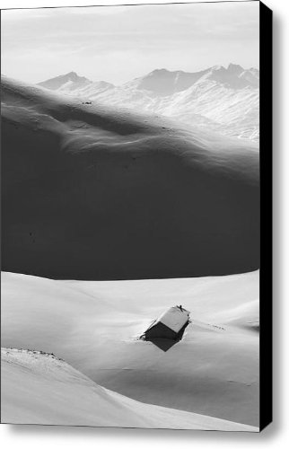 Mountain Shadow in the French alps Canvas Print / Canvas Art - Artist Pierre Leclerc