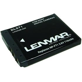 Lenmar DLST1 Digital Camera Equivalent to the Sony NP-FT1 Battery
