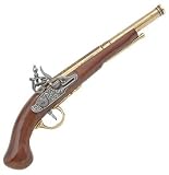 1700s Revolutionary War Flintlock Pistol - Detailed Replica of Classic Gun Used by Colonial and English Forces