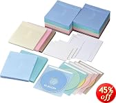 ELECOM �s�D�zCD�EDVD�P�[�X(���ʎ��[) 300������ 5�F�p�b�N CCD-016XL5C
