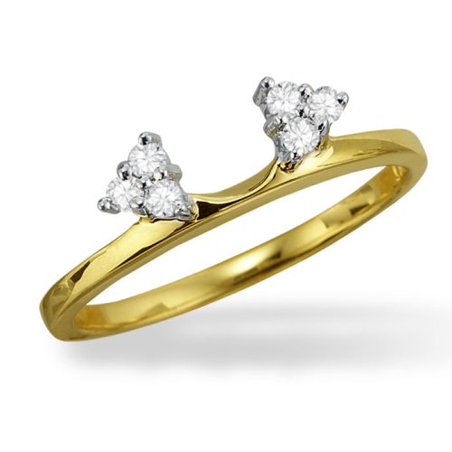 1/10 ct dtw solitaire wrap