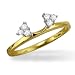 1/10 ct dtw solitaire wrap
