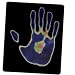 'Touch Me' Colour Changing Liquid Crystal Mouse Mat/Pad - Colour: Black - Smart Materials