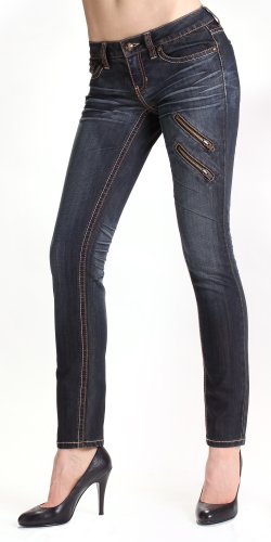 Antique Rivet Burke - Juniors Jeans-25 (VENICE)